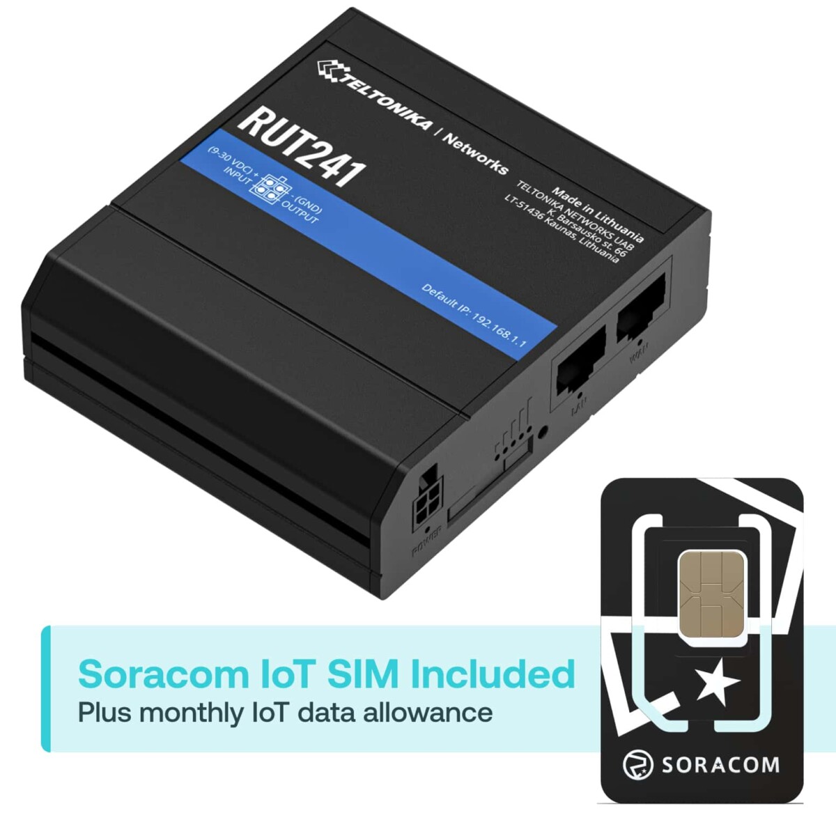 Teltonika RUT200 with Soracom IoT Connectivity