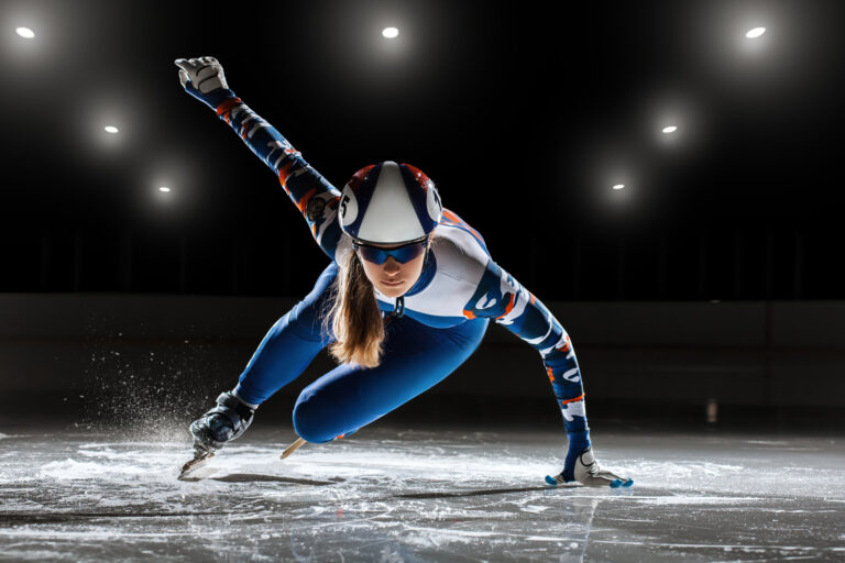 IoT, Athlete, Speed Skating, Olympics, Image from Adobe Stock