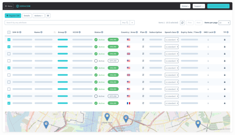 The Soracom Dashboard