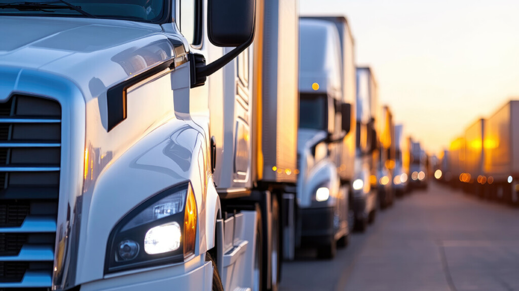 Fleet of trucks, fleet management, logistics