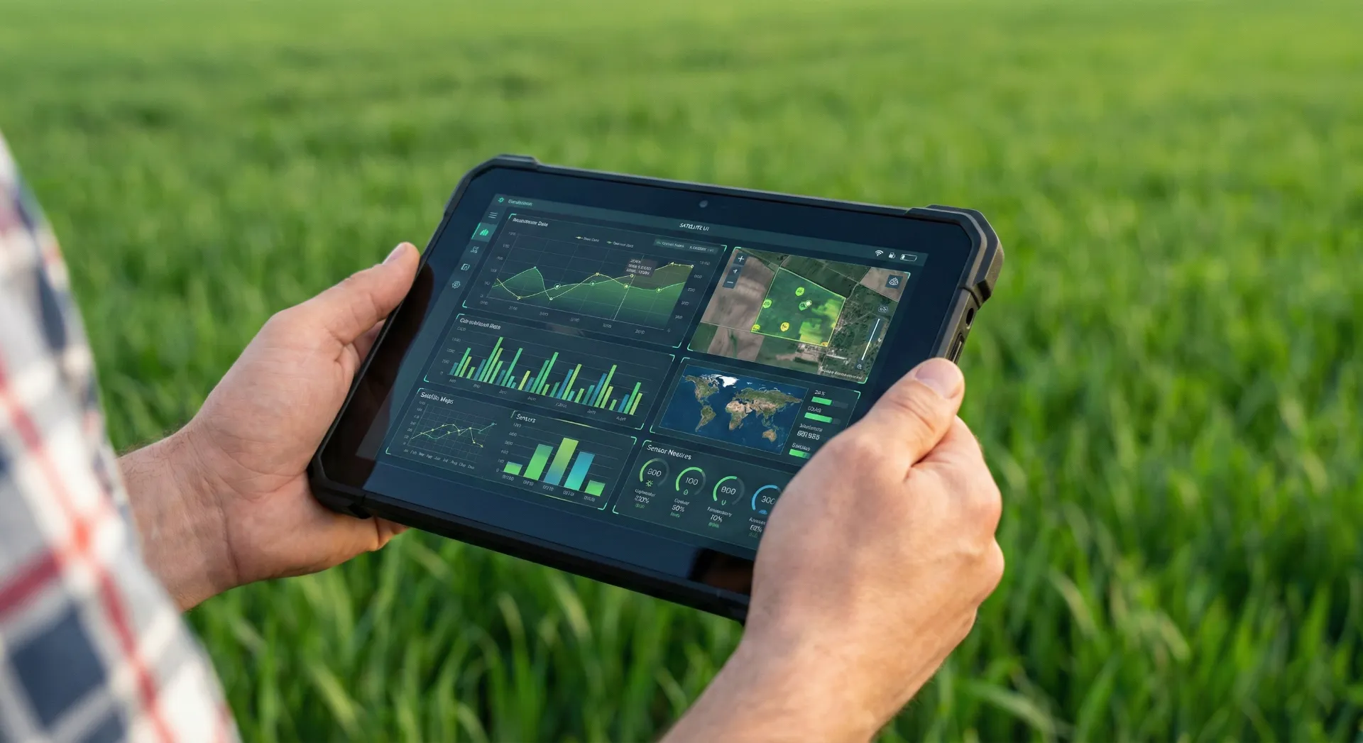 IoT Sensor Data dashboard, agriculture